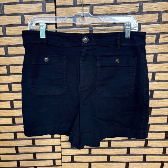 Loft Black The Palmer Shorts Size 6 - Picture 1 of 6